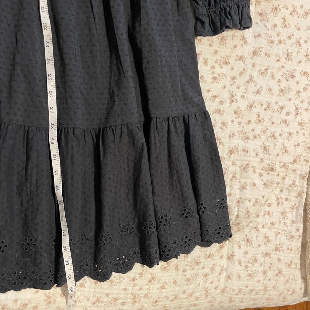 Universal Thread Black Eyelet sleeve dress - Picture 7 of 8